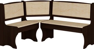 Rohová lavice BUREWALA, dub Sonoma tmavý, látka Monaco