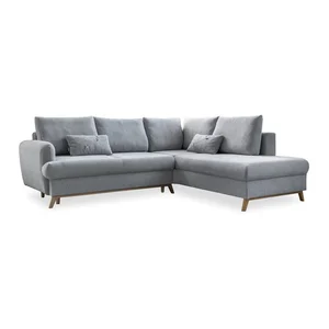 Rohová rozkládací pohovka s úložným prostorem, pravý roh (do L) – Scandic Lagom, Miuform