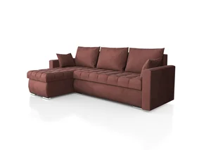 Rohová rozkládací sedačka MIRABILIS – růžová K29