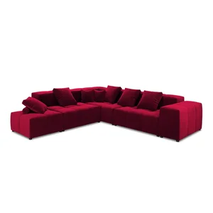 Rohová sametová pohovka Rome Velvet Cosmopolitan