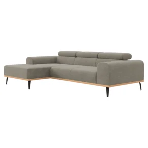 Rohová sedací souprava KARLO s elektrickým výsuvem, levá, Taupe