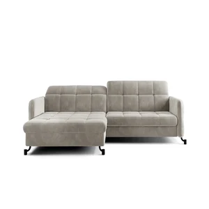 Rohová sedačka CLAVATA – levá, středně šedá