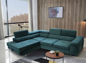 Rohová sedačka LAING L – levá, zelená