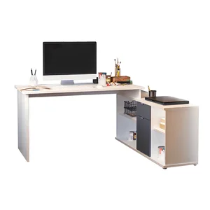 Rohový PC stůl DALTON 2 NEW VE 02 – šedobílý