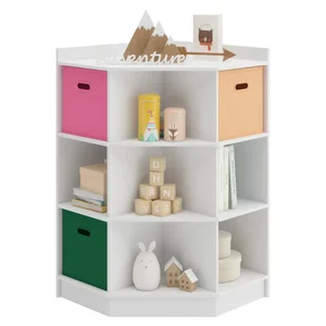 Rohový regál LUIGE, bílá