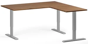 Rohový výškově nastavitelný pracovní stůl 160x160 cm