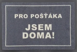 Rohožka pro pošťáka – jsem doma 40×60 cm