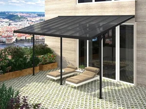 Rojaplast BRUCE J pergola se šedým polykarbonátem