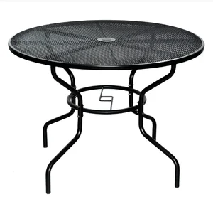 Rojaplast Stůl ZWMT-51 kulatý kovový s otvorem pro slunečník