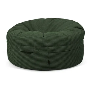 Roll 105 – zelený manšestrový sedací vak SLOWDOWN