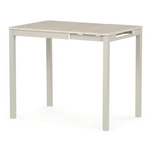 Rozkládací jídelní stůl NALGARIV 60/90x60x75 cm, dekor travertin