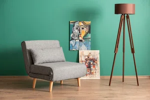 Rozkládací křeslo ASTRO – světle šedá