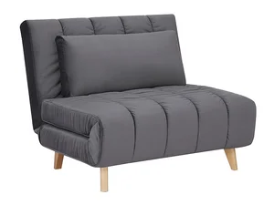 Rozkládací křeslo Billy Velvet šedé