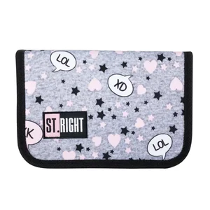 Rozkládací penál ST.RIGHT šedo-růžový PEST1641