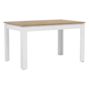 Rozkládací stůl 135–184 × 86 cm, bílá/dub Wotan, VILGO