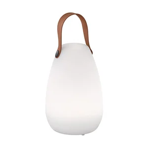 Ruby bílo-hnědá LED stolní lampa, 20 cm – Fischer & Honsel