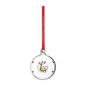 Ručně foukaná vánoční koule Ø6,5 cm – Holmegaard, Ann-Sofi Romme 2025