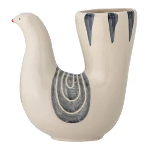 Ručně malovaná kameninová váza Trudy 19 cm