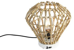 Rustikální bambusová stolní lampa Canna Diamond