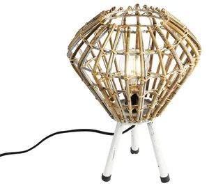 Rustikální bambusová stolní lampa Canna Diamond