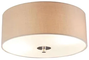 Rustikální béžové stropní svítidlo Drum 30 cm
