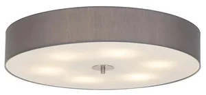 Rustikální šedé stropní svítidlo Drum 70 cm