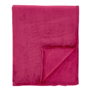 Růžová mikroplyšová deka 130×170 cm Raschel Velvet od Catherine Lansfield