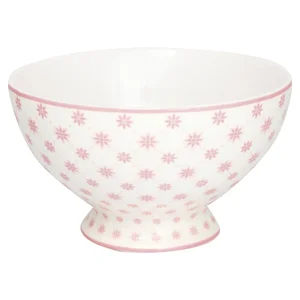 Růžová porcelánová miska na polévku Green Gate Laurie, 15 cm