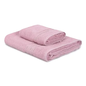 Růžová sada ručníků a osušek Dora Foutastic – 2 ks