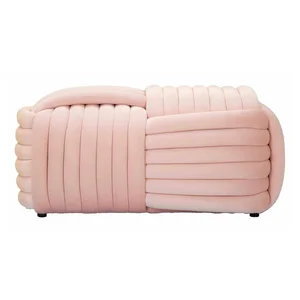 Růžová sametová lavice Softy Mauro Ferretti