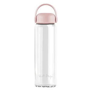 Růžová skleněná láhev 540 ml Fuori