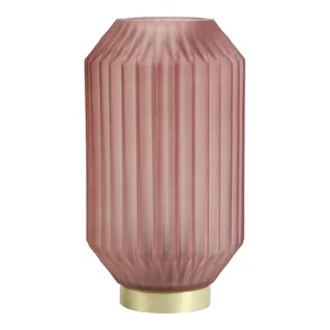 Růžová stolní lampa Ivot 27 cm