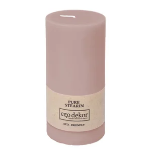 Růžová svíčka Eco Candles by Ego Dekor 50h
