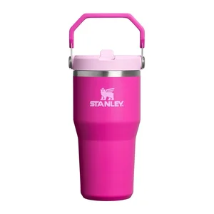 Růžová termoska IceFlow Flip Straw 2.0 600 ml od Stanley