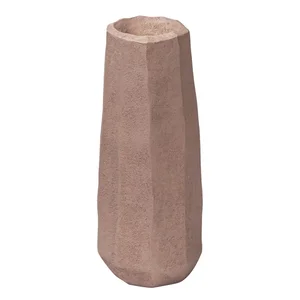 Růžová váza Nuki B z polyresinu, 15,5 cm