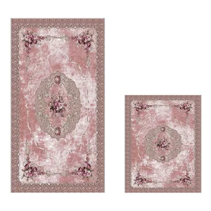 Růžové koupelnové předložky – sada 2 ks (60 × 100 cm a 50 × 60 cm)