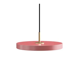 Růžové LED závěsné svítidlo Asteria Plus, kovové, stmívatelné, ø 31 cm