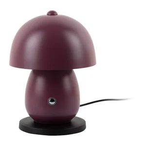 Růžovofialová LED stolní lampa s kovovým stínidlem