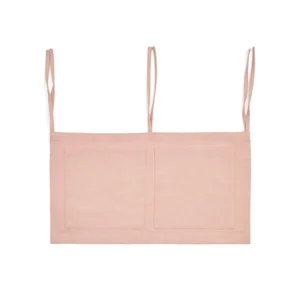Růžový bavlněný kapsář na dětskou postýlku 45 cm Laily – Kave Home