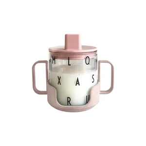 Růžový dětský hrnek Grow With Your Cup