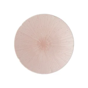 Růžový keramický talíř ICE PINK 24 cm MIJ