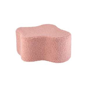 Růžový puf Cloud bouclé – Wigiwama