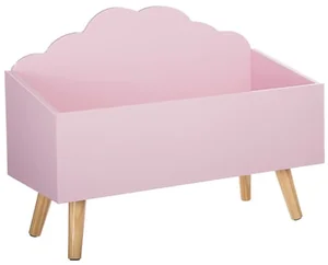 Růžový úložný box na hračky CLOUD
