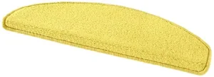Sada 15 nášlapů na schody Fancy 103002 – žluté, půlkruhové 23×65 cm