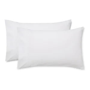 Sada 2 bílých povlaků na polštář Bianca Luxury 50 × 75 cm