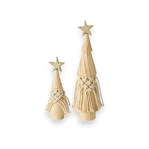 Sada 2 dřevěných vánočních dekorací Bohio od Boltze