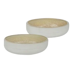 Sada 2 kameninových misek Sand Grain Ø13,5 cm