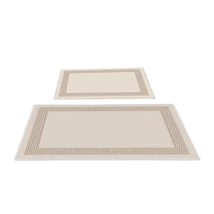 Sada 2 světle hnědých koupelnových předložek 60x100 cm – Foutastic