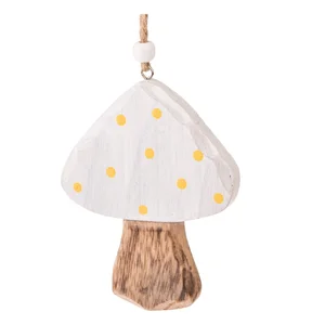 Sada 3 bílých závěsných dekorací Dakls Mushroom
