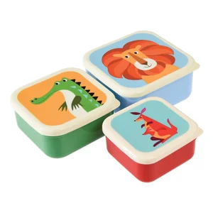 Sada 3 dětských svačinových boxů Rex London Creatures